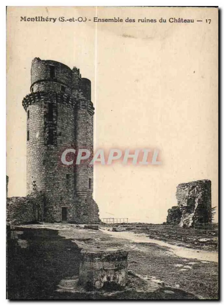 Montlhéry (S.-et-O.) — Ansicht der Ruinen des Schlosses — 17 - Vorderseite