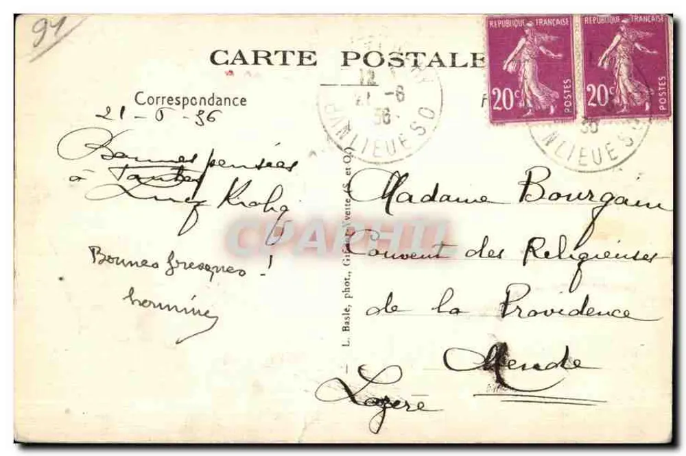 Montlhéry (S.-et-O.) — Die Turm — L. Basle, phot. - Rückseite