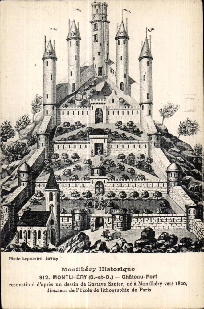 Montlhéry — Castelo-Forte — Foto Leprunier, Juvissy - Frente