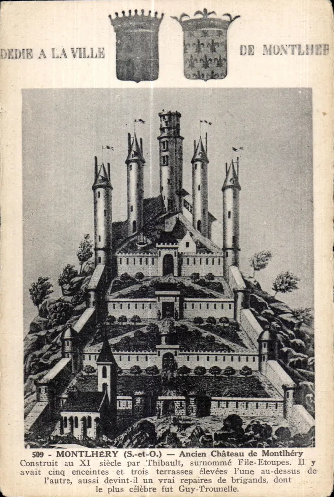Montlhéry (S.-et-O.) — Velho Castelo de Montlhéry — Editor desconhecido, n° 509 - Frente