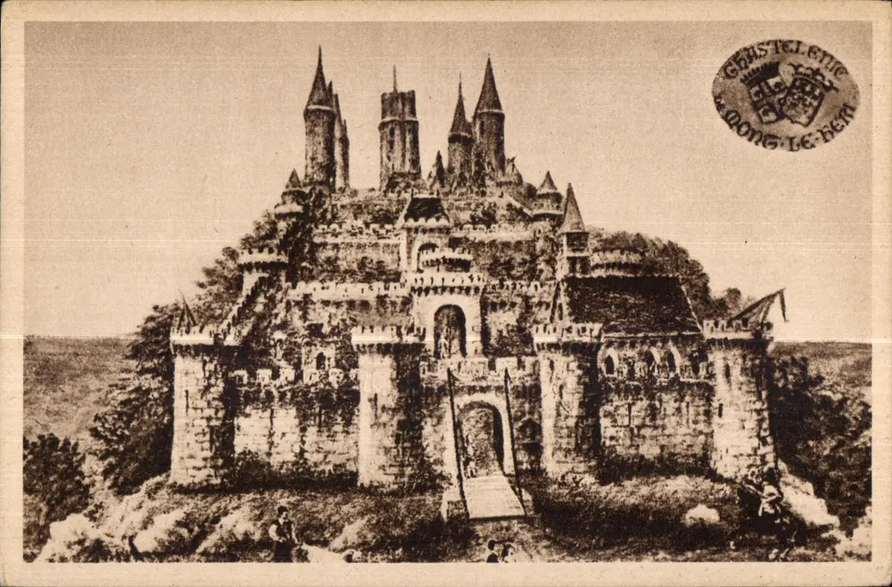 Castelo-Forte de Montlhéry — reconstituído por Roddiggiero em 1897 — Edição H. Desquillons, Montlhéry - Frente