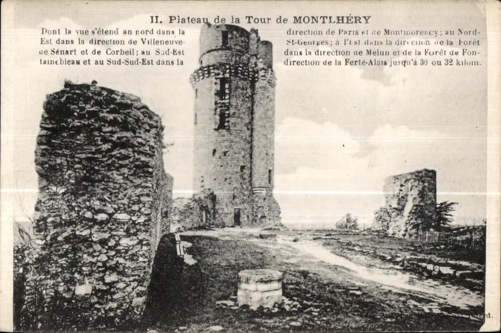Plateau da Torre de Montlhéry — vista das ruínas — editor IPM, n° 94 - Frente