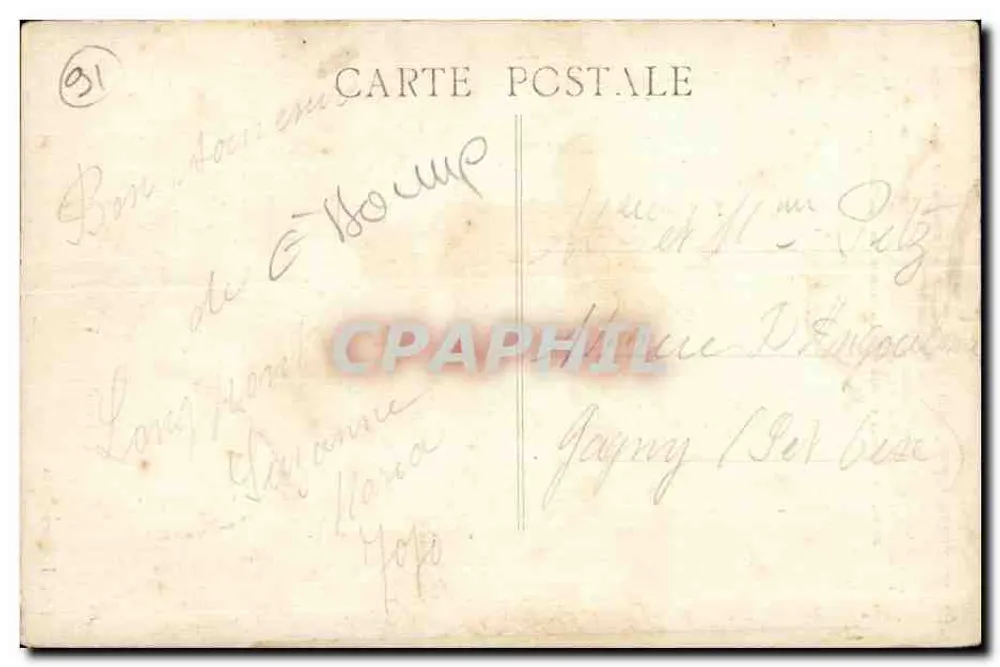 Montlhéry (S.-et-O.) — A Torre e o conjunto das Ruínas do Castelo — Antigo donjon fortificado em 999 por Thibaut-File-Etoupes - Verso