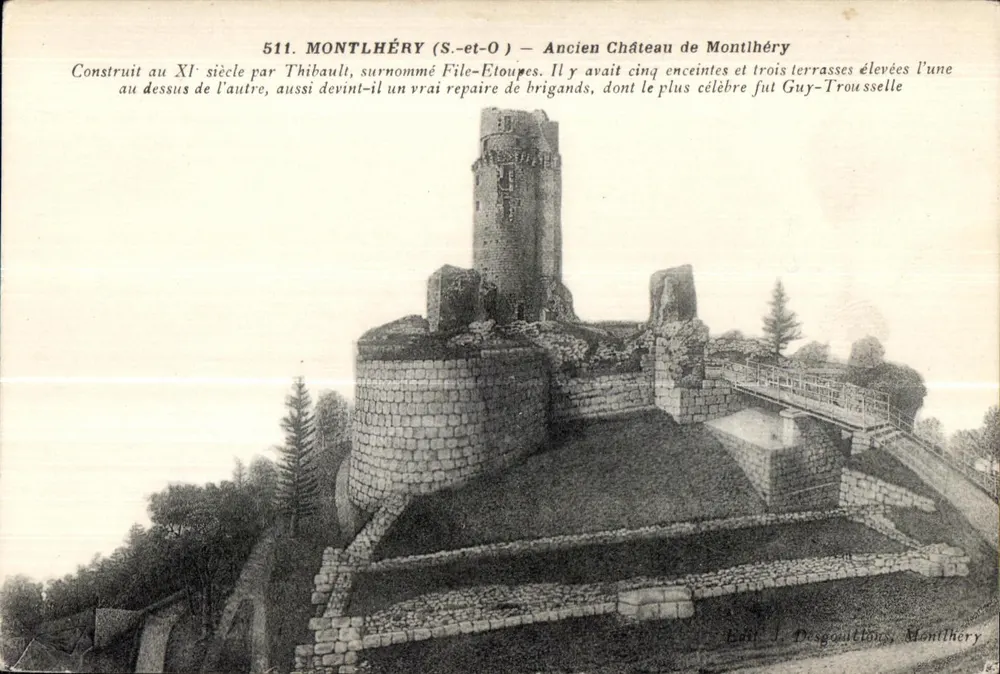 Montlhéry (S.-et-O) — Antigo Castelo de Montlhéry — Editor J. Desgouttions, Montlhéry, n° 511 - Frente