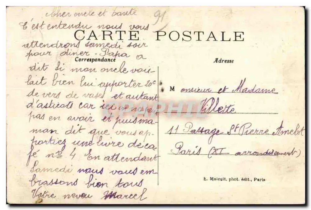 Montlhéry - O Castelo Forte sob a Feudalidade — E. M. — n° 1016 - Verso