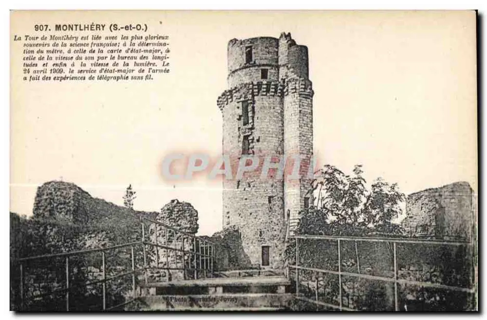 Montlhéry (S.-et-O.) — Torre de Montlhéry — Foto Jovrey - Frente