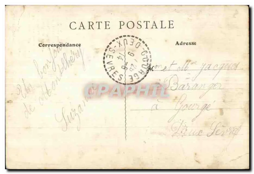 Montlhéry — Die Turm — J. Desgouttions, Verleger, Montlhéry - Rückseite