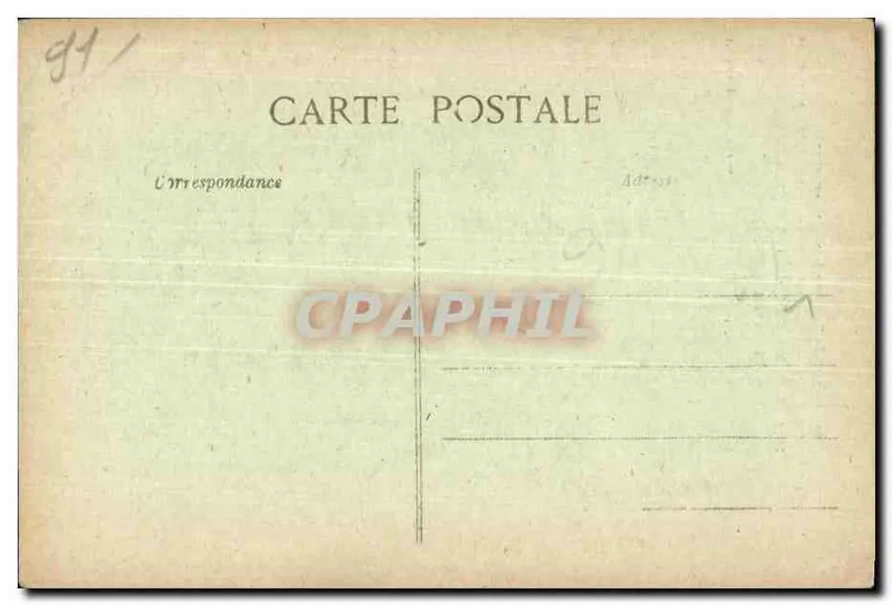 Montlhéry (S.-et-O.) — Castelo-fortaleza — reconstituído com base em um desenho de Gustave Sanier, nascido em Montlhéry por volta de 1820 - Verso