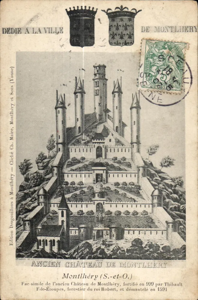 Antigo Castelo de Montlhéry — fac-simile — Edição Desgouillons - Frente