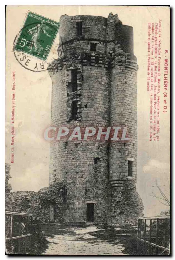 Torre de Montlhéry — Ruínas do castelo — Edição Ch. Maire, Sceaux - Frente