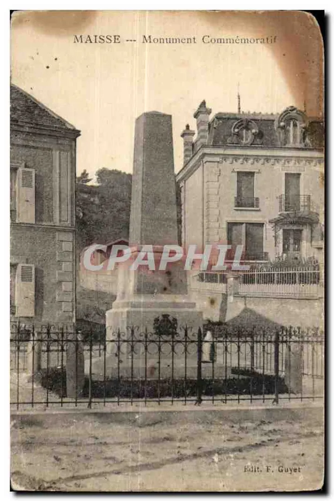 Maisse --- Monumento Commemorativo — Editore F. Guyet - Recto