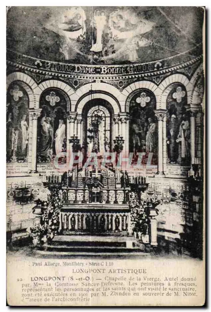 Longpont (S.-et-O.) — Capilla de la Virgen — Paul Allorge, Montl'héry, Serie C 110 - Anverso