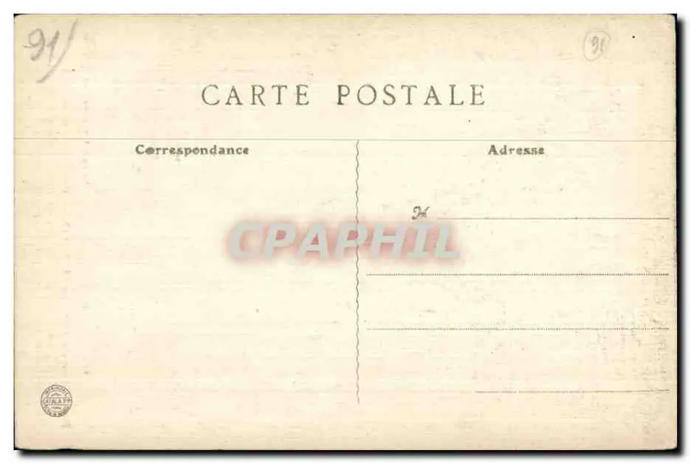 Basiliek van Longpont (S.-et-O.) — Poort met beelden van de Maagd en het Kind, Sint Paulus en Sint Etienne — Edizione Artistique de Longpont - Achterkant
