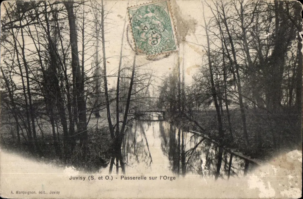 Juvisy (S. et O.) - Brücke über die Orge — A. Marquignon, Verlag, Juvisy - Vorderseite