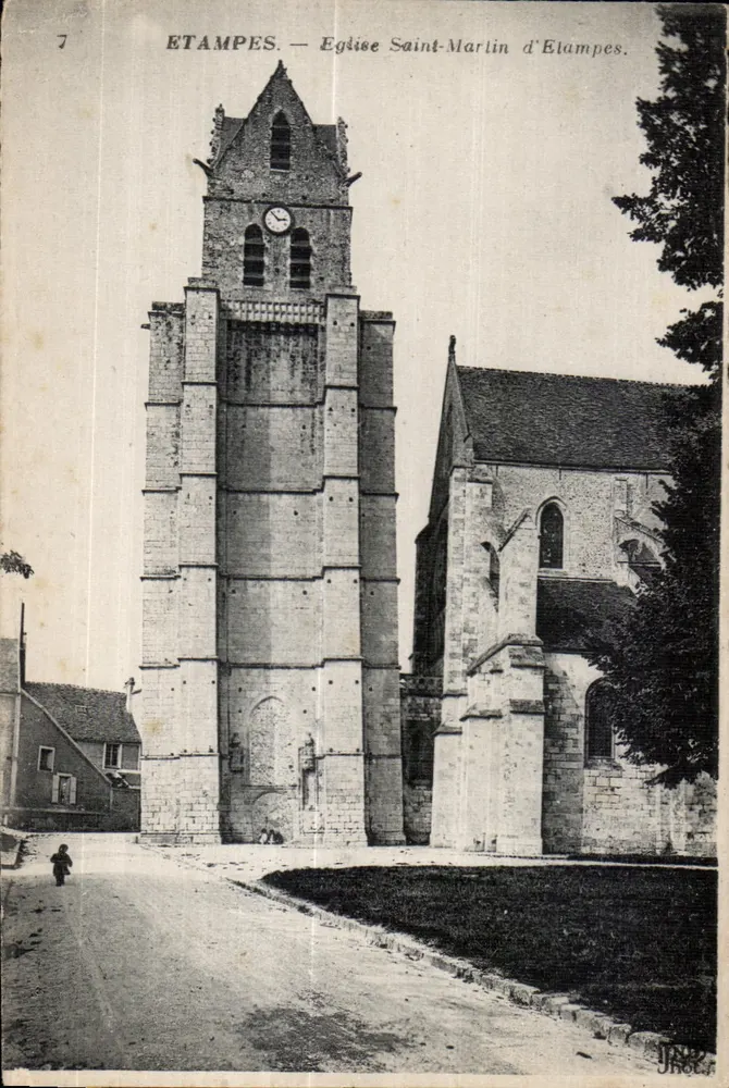 Etampes — Igreja de São Martinho de Etampes — Imp. Créteil e Cie - Frente