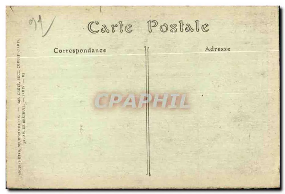 Etampes — Igreja de São Martinho de Etampes — Imp. Créteil e Cie - Verso