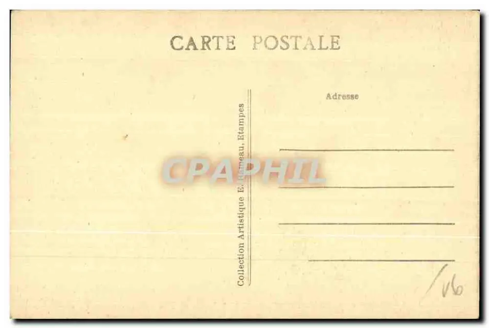 Étampes — Ansicht von Guinette — Kirchen Notre-Dame und St-Basile - Rückseite