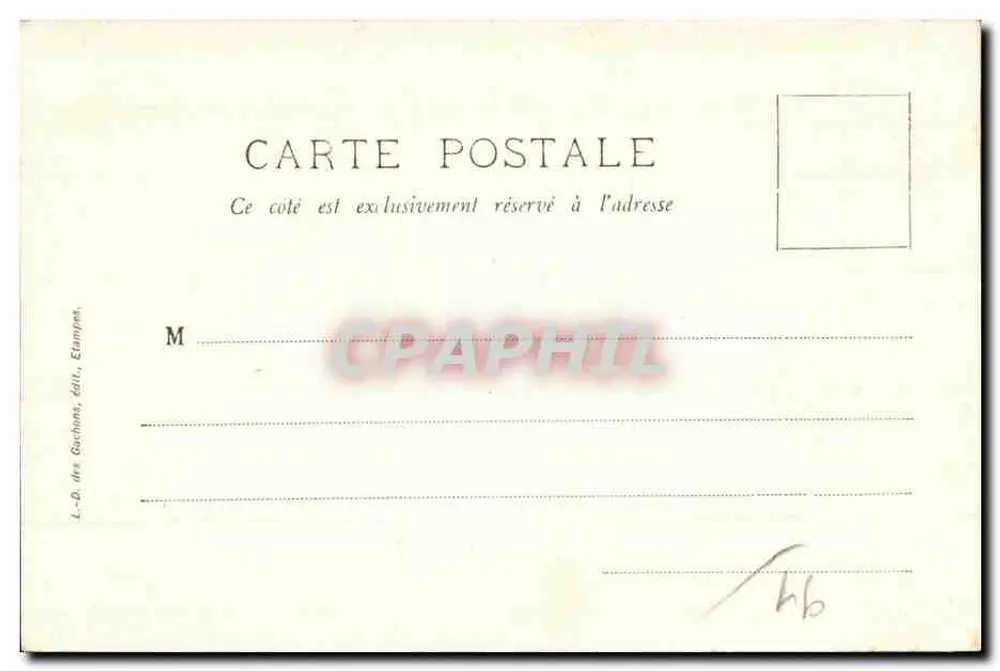 ÉTAMPES — A Torre de Guinette — L. des G. - Verso