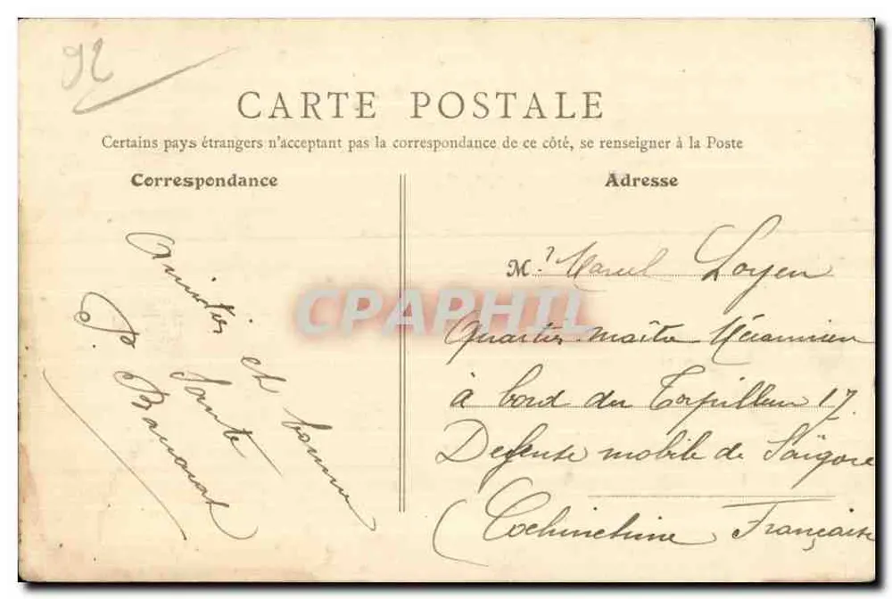 Asnières - O Novo Ponte — B. F., Paris, n° 146 - Verso