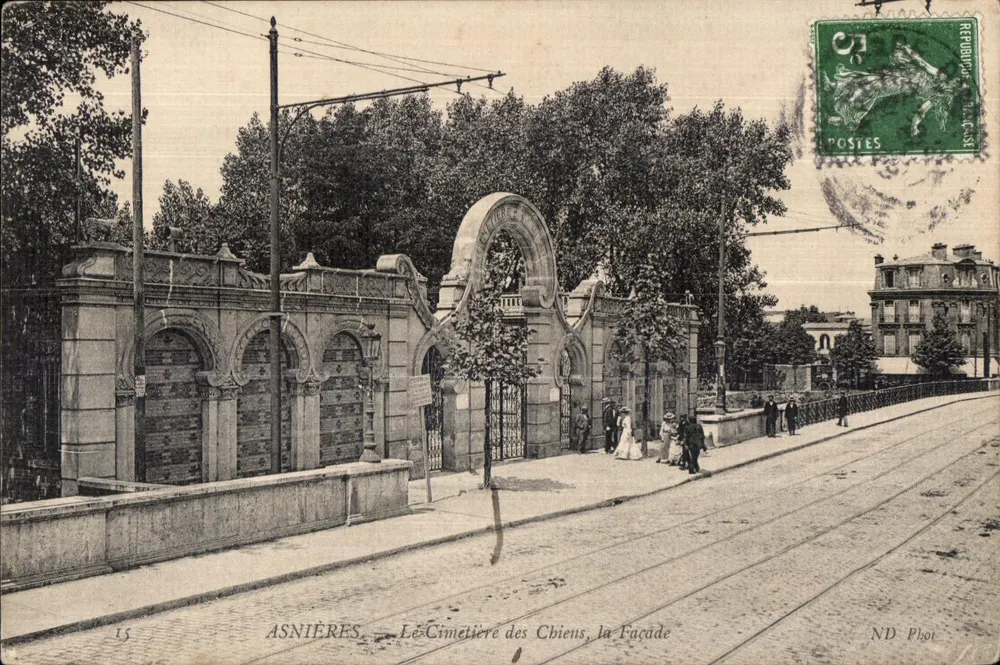 Asnières — El Cementerio de los Perros, la Facha — ND Phot - Anverso