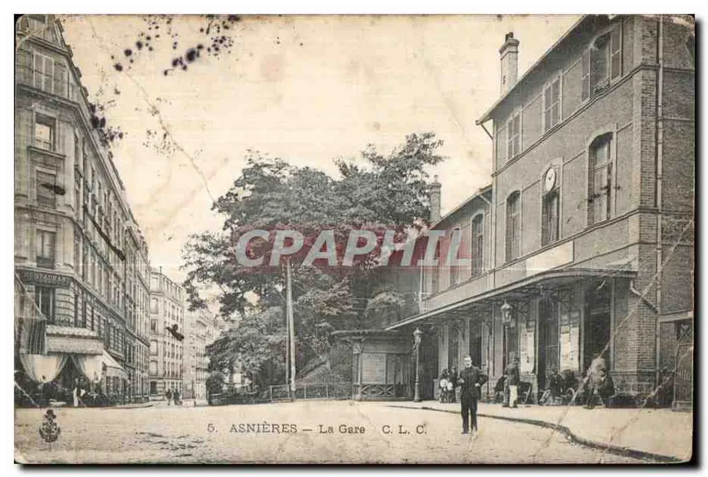 Asnières — La Gare C. L. C. — C. L. C. — n°5 - Recto