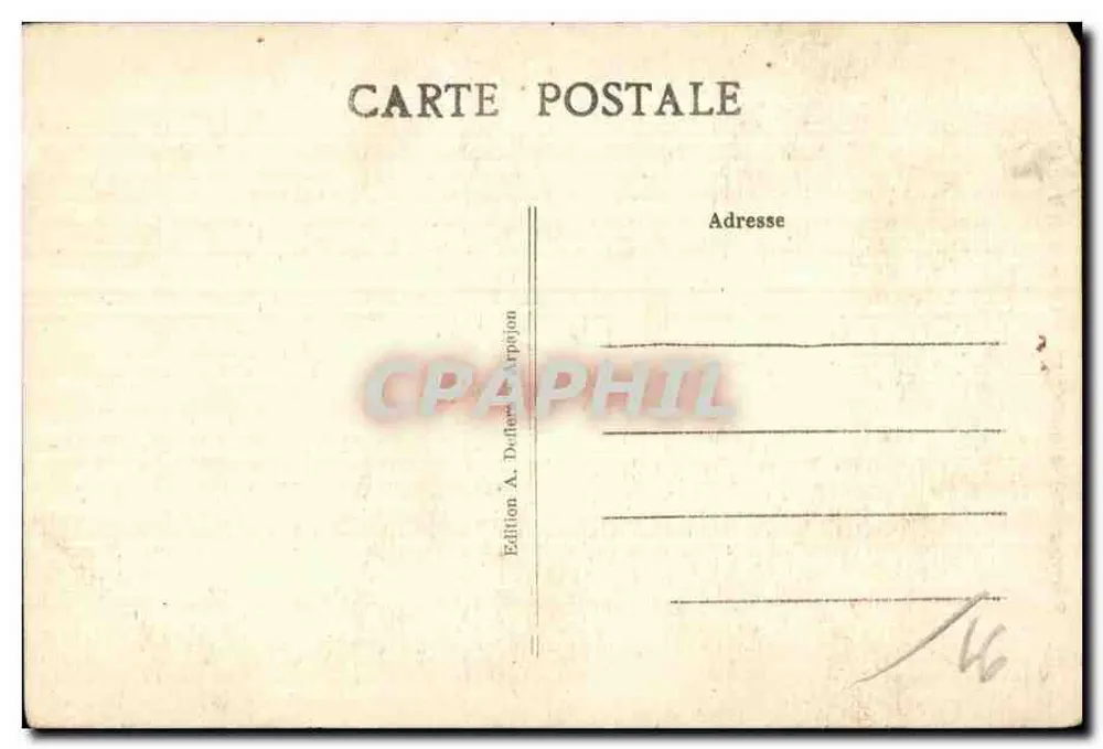 Arpajon (S.-et-O.) — Ansicht der Turm des alten Schlosses — Edition A. Dufresne Arpajon - Rückseite