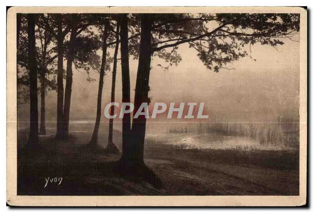 Teich von Villebon — Herbstmorgen — Édition d'Art YVON, Paris - Vorderseite