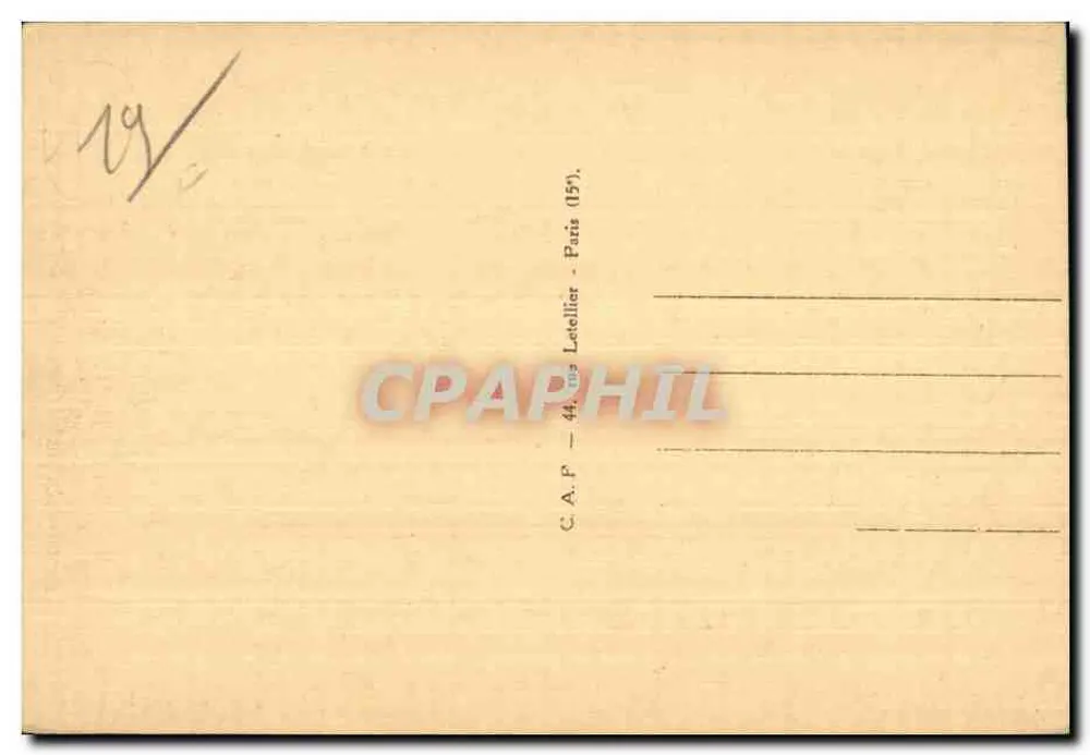 Tulle — Algemene uitzicht op de Botte — C.A.P. Letellier, Parijs - Achterkant