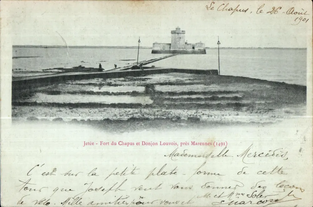 Jettie - Festung Chapus und Turm Louvois, nahe Marennnes (1491) — unbekannter Verlag, Seriennummer nicht sichtbar - Vorderseite