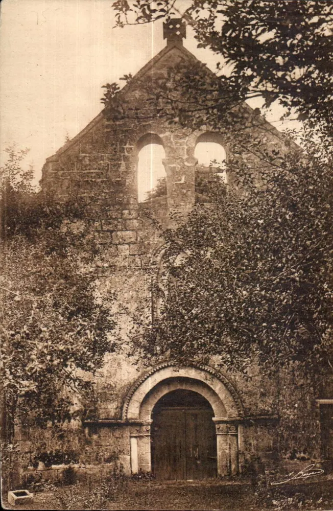 L'Aunis und Saintonge - Die romanische Kapelle des Schlosses CRAZANNES — Raymond Borgevin, La Rochelle - Vorderseite