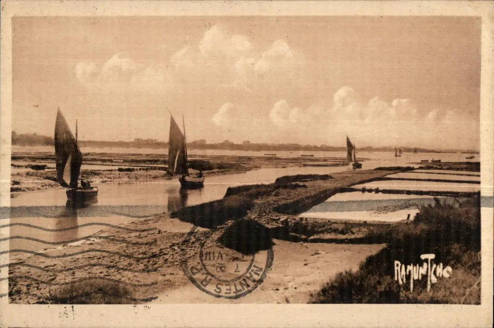 A Costa Charentaise — Parques de Ostras — Edições Artísticas Raymond Bergevin - Frente