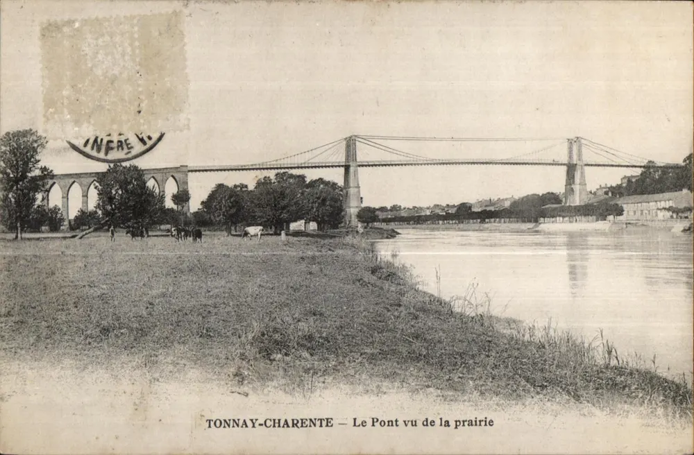 TONNAY-CHARENTE — Il Ponte visto dalla prateria — INFRAE Y. - Recto