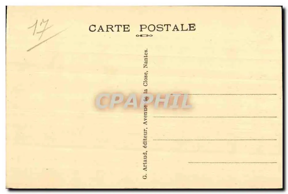 Aulnay (Ch.-Inf.) — Ábside y Campanario de la Iglesia — Col. Gouyon - Reverso