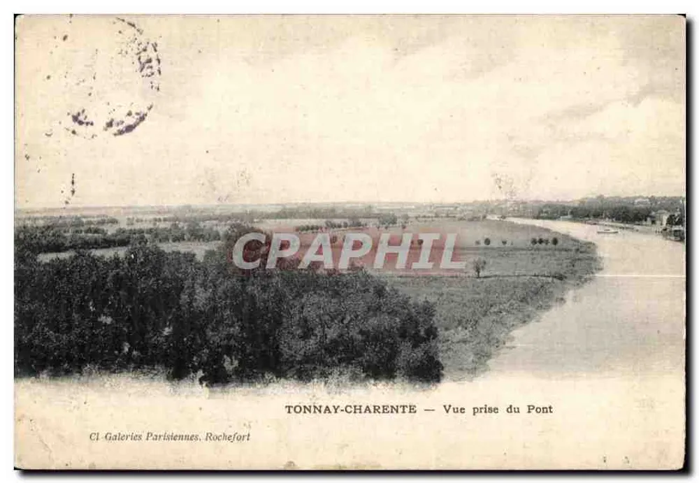 TONNAY-CHARENTE — Aussicht von der Brücke — Cl. Galeries Parisiennes, Rochefort - Vorderseite
