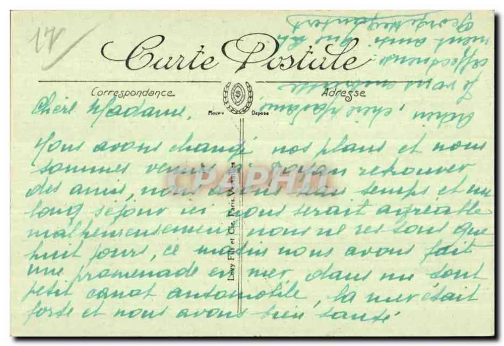 Royan — A Concha do Pigeonnier — I.L. — n° 105 - Verso