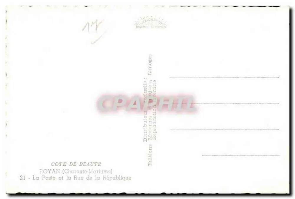 Foyan — A Postagem e a Rua da República — Théojus - Verso