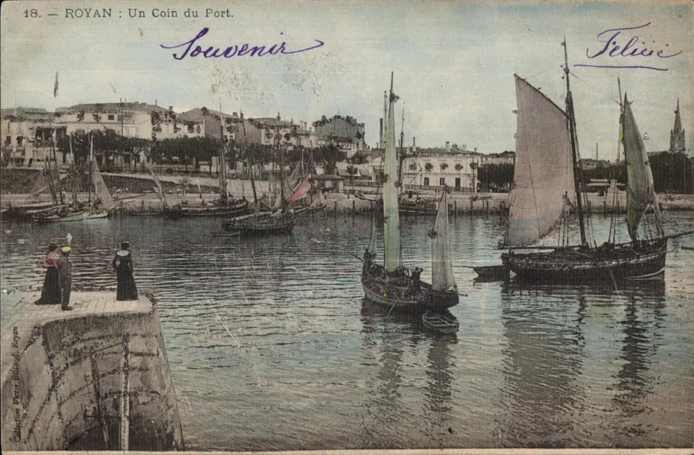 Royan: Ein Eck des Hafens — Erinnerung — Sammlung Victor Bittigh, n°18 - Vorderseite