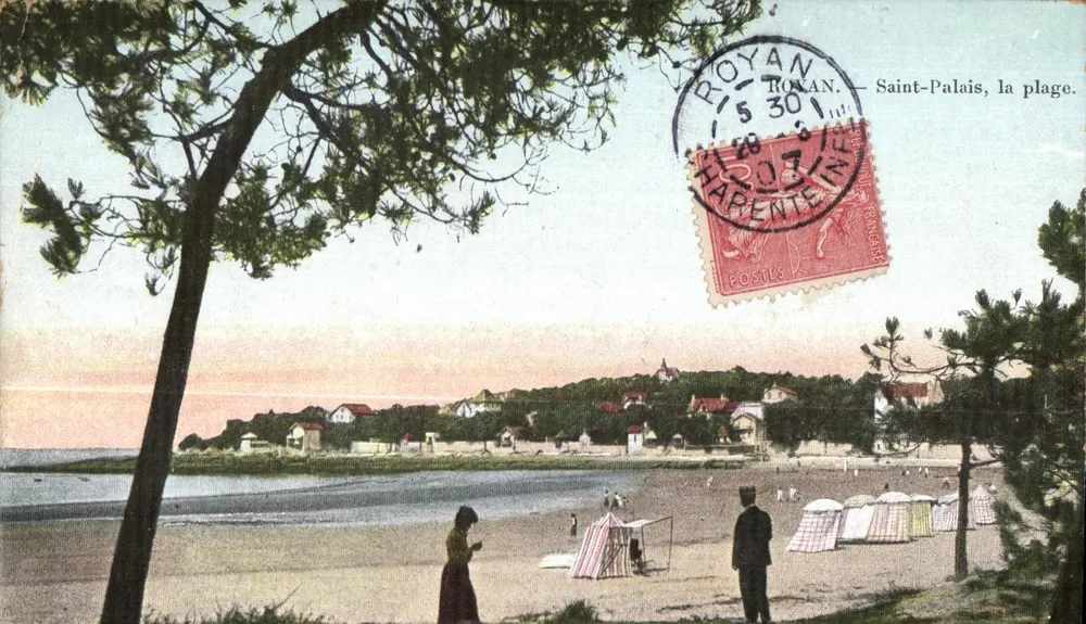 Saint-Palais, a praia — Royan, Harente — editor desconhecido - Frente