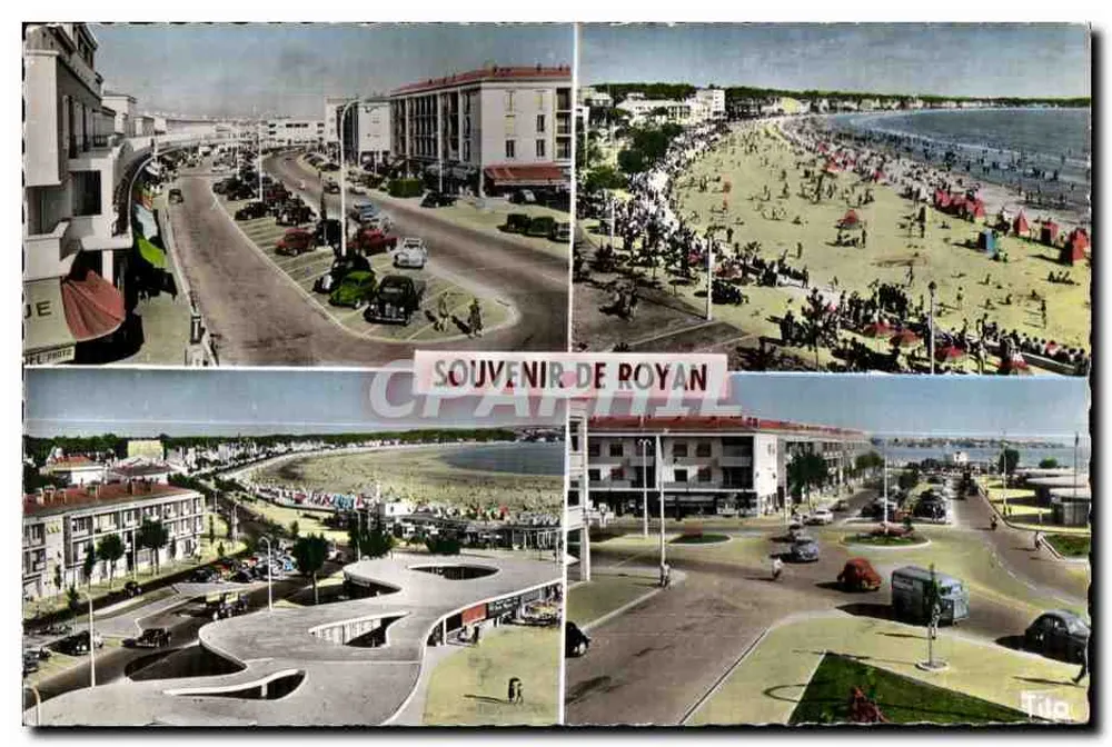 Royan — Blick auf den Strand und die Straßen — Verlag Tita - Vorderseite