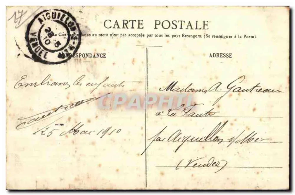 Royan - Sobre a Conche à maré baixa - BR-797 - Verso