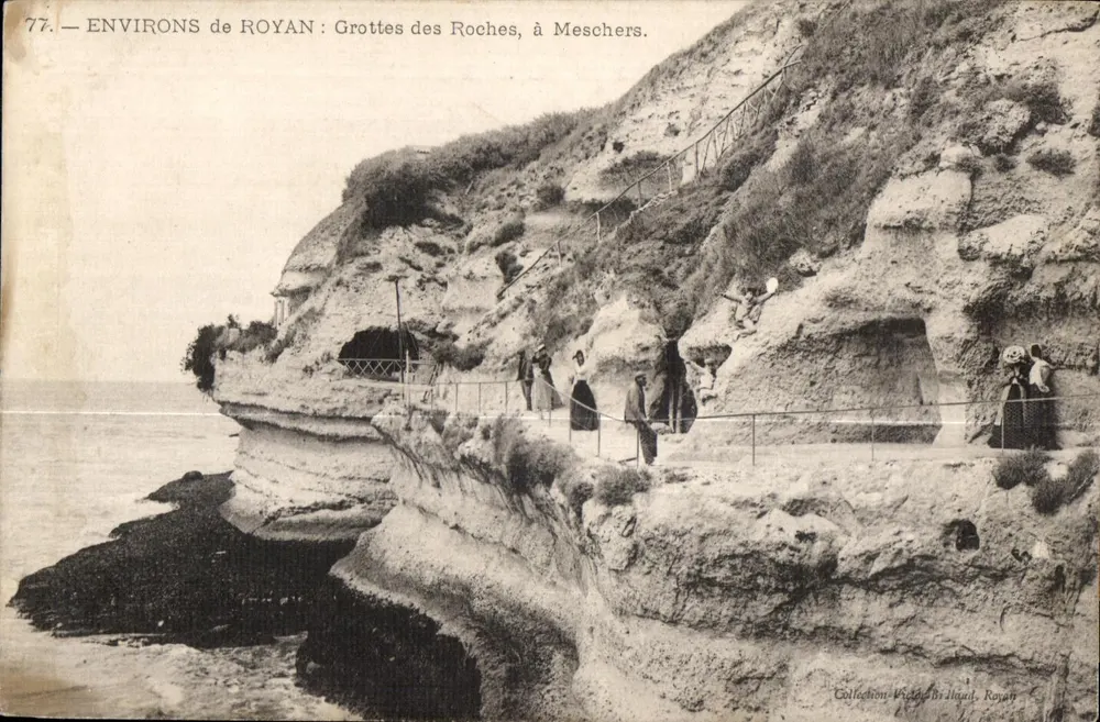 Höhlen der Roches, bei Meschers — Umgebung von Royan — Sammlung Vichy-Brillaud, Royan - Vorderseite