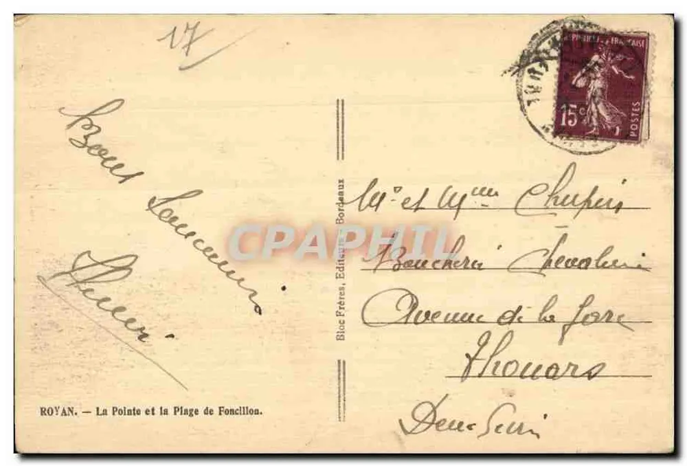 Royan — Die Pointe und die Plage de Foncillon — Tito - Rückseite