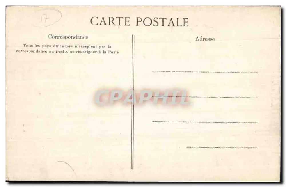 Royan : A Rocha Perforada, em Vallières. - Verso