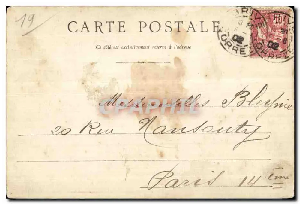 Watervallen van Murel bij Argentat — Corrèze - N.26 — Moyrignac en Payebois, Lib. Edit. - Achterkant