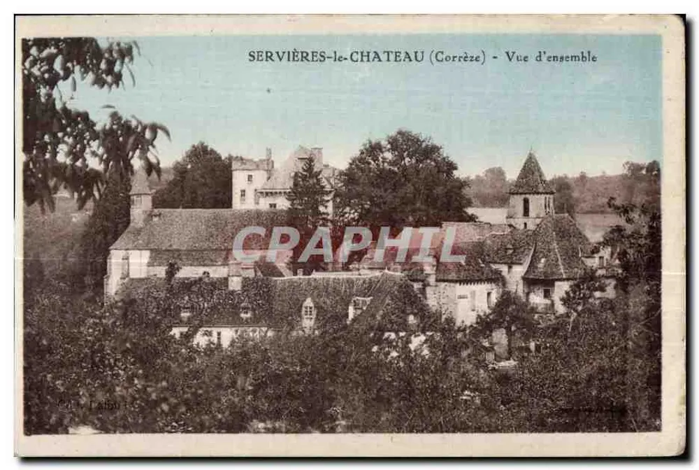 Servières-le-Château (Corrèze) — Vista geral — C. L'Albin - Frente