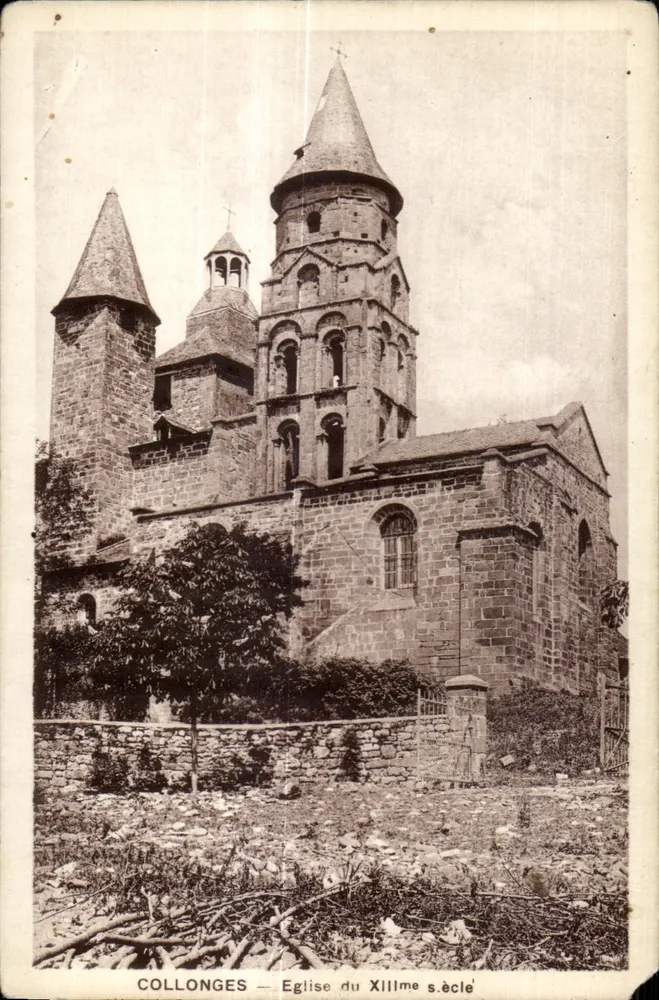 Collonges — Iglesia del siglo XIII - Anverso