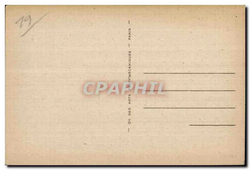 Ussèl — Kapelle gespendet von Érival de Laville 1898 — CI. DES ARTS MÉCANIQUES — n°55 - Rückseite