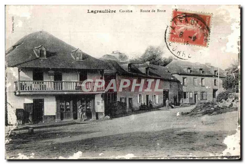 Lagraulière Corrèze — Droga do Brive — Tarpou, Attil - Awers