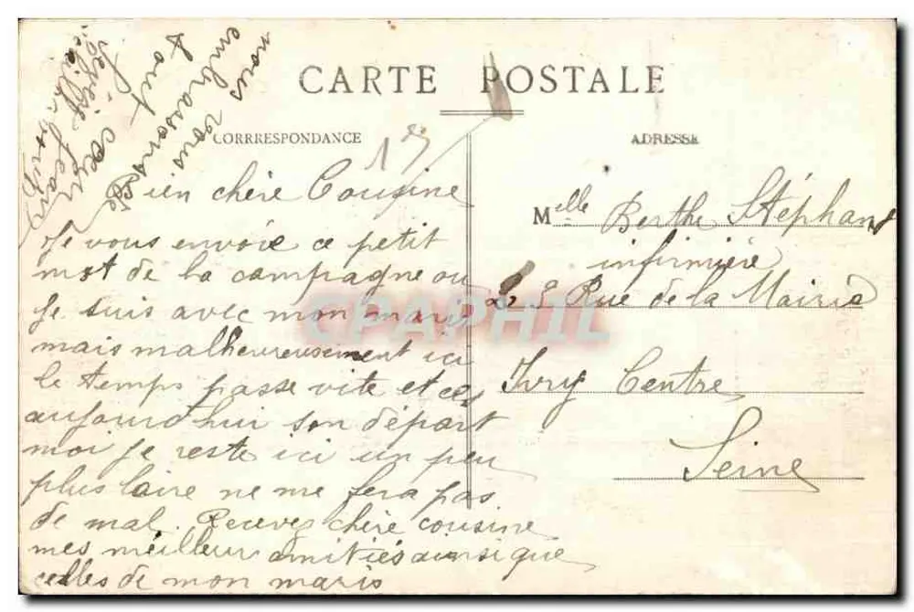 Lagraulière Corrèze — Droga do Brive — Tarpou, Attil - Rewers