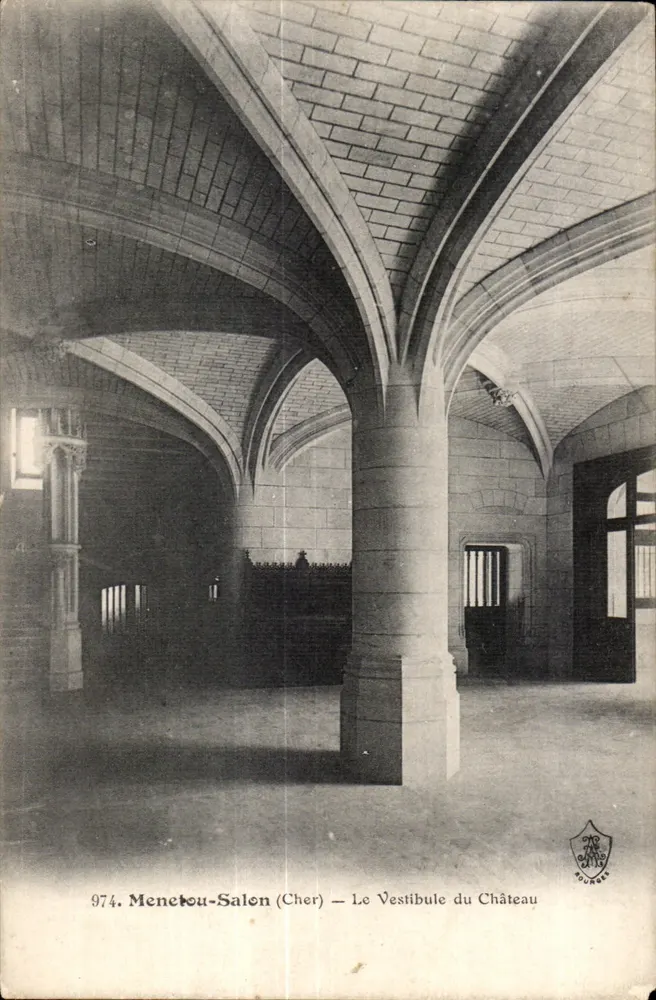 Menetou-Salon (Cher) — Der Vestibül des Schlosses — Verleger ROURGES, Nr. 974 - Vorderseite
